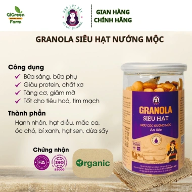 Granola bhnong Hạt Nướng Cao Cấp - Ăn Kiêng Giảm Cân, Dinh Dưỡng Hữu Cơ 169k 4 Granola bhnong Hạt Nướng Cao Cấp - Ăn Kiêng Giảm Cân, Dinh Dưỡng Hữu Cơ 169k 4