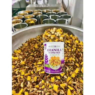 Granola Bhnong Nướng Mộc Mix Trái Cây Hữu Cơ - Không Yến Mạch, Dinh Dưỡng, Ăn Kiêng 6