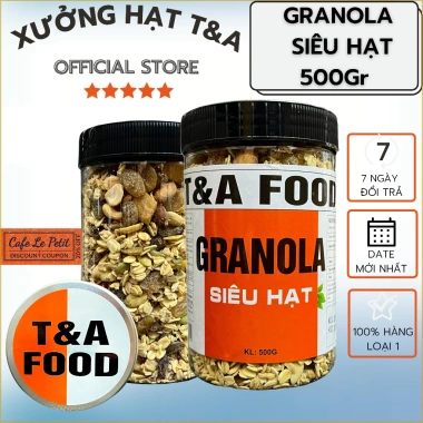 Granola cao cấp Mix Nuts 500g - Óc chó, Hạt điều, Hạt bí xanh - Giá 159.000đ