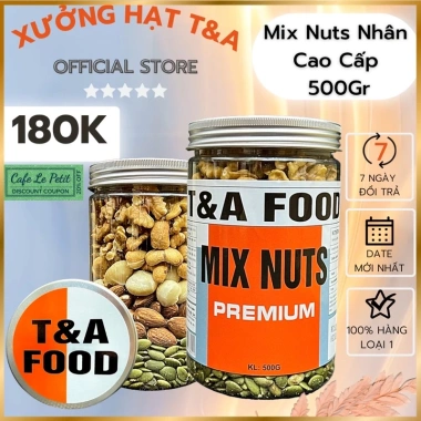 Granola cao cấp Mix Nuts 500g - Óc chó, Hạt điều, Hạt bí xanh - Giá 159.000đ