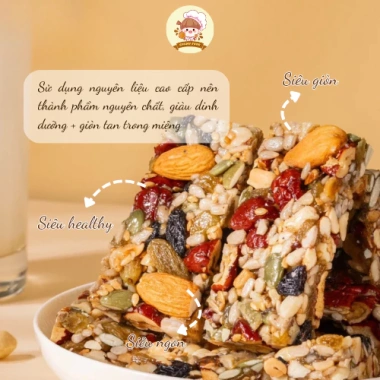Granola Chamy Food – Bánh Ngũ Cốc Mix Hạt Dinh Dưỡng Healthy, Giá 119.000đ