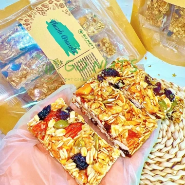 Granola GO NUTS 250g Túi Bánh ngũ cốc hạt dinh dưỡng, ăn kiêng giảm giá 23%