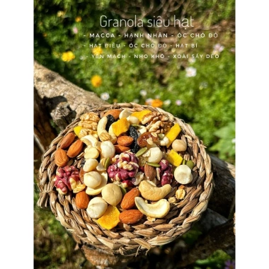 Granola Hạt Dinh Dưỡng Nướng Mật Ong Ngũ Cốc Giảm Cân Không Đường 500g Ưu Đãi 128k 2 Granola Hạt Dinh Dưỡng Nướng Mật Ong Ngũ Cốc Giảm Cân Không Đường 500g Ưu Đãi 128k 2