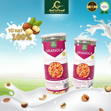 Granola hạt macca 500g – Ngũ cốc ăn kiêng giảm cân, thơm ngon, dinh dưỡng, chỉ 150.000₫