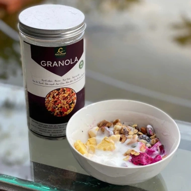 Granola hạt macca 500g – Ngũ cốc ăn kiêng giảm cân, thơm ngon, dinh dưỡng, chỉ 150.000₫ 2 Granola hạt macca 500g – Ngũ cốc ăn kiêng giảm cân, thơm ngon, dinh dưỡng, chỉ 150.000₫ 2