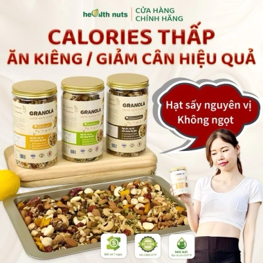 Granola Hạt Macca Siêu Healthy Không Ngọt Không Mật Ong - Giá 122.000đ Giảm 30%