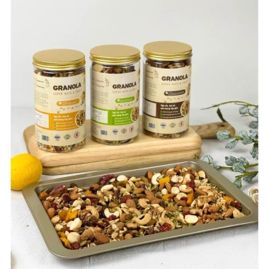 Granola Hạt Macca Siêu Healthy Không Ngọt Không Mật Ong - Giá 122.000đ Giảm 30% 3 Granola Hạt Macca Siêu Healthy Không Ngọt Không Mật Ong - Giá 122.000đ Giảm 30% 3