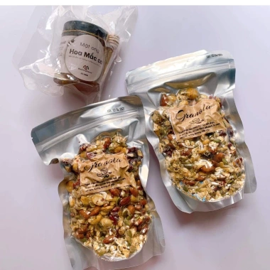 Granola không đường - Ngũ cốc ăn kiêng giảm cân, không chất bảo quản, dinh dưỡng cho gym yoga 115k 8