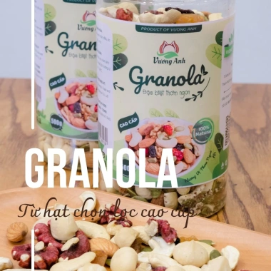 Granola không yến mạch 100% hạt cao cấp, siêu hạt dinh dưỡng giá ưu đãi 202.000₫