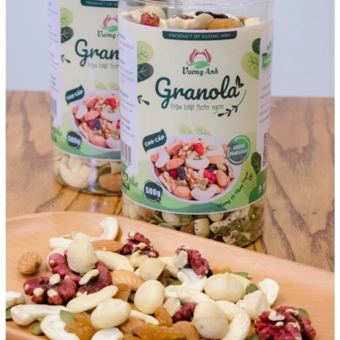 Granola không yến mạch 100% hạt cao cấp, siêu hạt dinh dưỡng giá ưu đãi 202.000₫