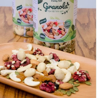 Granola không yến mạch 100% hạt cao cấp, siêu hạt dinh dưỡng giá ưu đãi 202.000₫