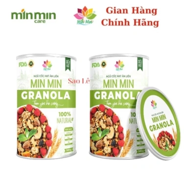 Granola Min Min 500g - Ngũ Cốc Hạt Ăn Liền Dinh Dưỡng, Giá Khuyến Mãi 185.000₫