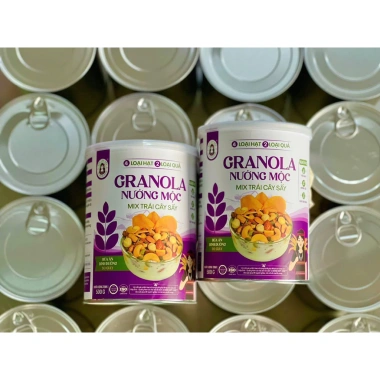 Granola Mix Trái Cây Sấy Nướng Mộc BH.NONG 500g Lon Thiếc – Đậm Đà Dinh Dưỡng, Bổ Sung Năng Lượng Ăn Vặt 4
