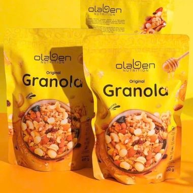 Granola Ngũ Cốc Ăn Kiêng Olaben 400g - Giảm Cân, Bữa Sáng Eat Clean Tiện Lợi