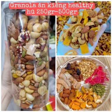 Granola Ngũ Cốc Ăn Kiêng Siêu Hạt Ngoc Thy Food: Giảm Cân EatClean 250-500gr 67.000₫