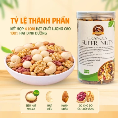 Granola Ngũ Cốc Siêu Hạt Son Nuts 500g - Macca dinh dưỡng, tốt tim mạch, phù hợp bà bầu và ăn kiêng, giá 214.000 VND 2