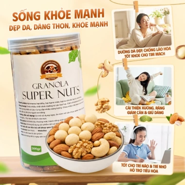 Granola Ngũ Cốc Siêu Hạt Son Nuts 500g - Macca dinh dưỡng, tốt tim mạch, phù hợp bà bầu và ăn kiêng, giá 214.000 VND 7