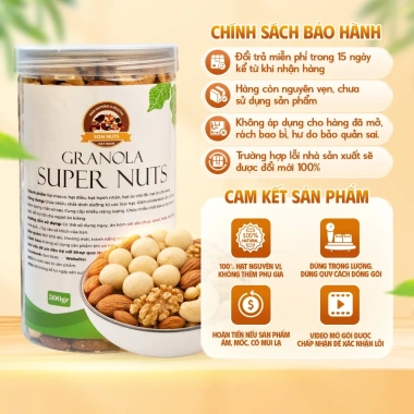 Granola Ngũ Cốc Siêu Hạt Son Nuts 500g - Macca dinh dưỡng, tốt tim mạch, phù hợp bà bầu và ăn kiêng, giá 214.000 VND 8