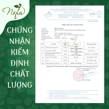 Granola Nofa Ngũ Cốc Giảm Cân Không Đường Siêu Hạt Ăn Kiêng Dinh Dưỡng Giòn Rụm Giá ưu đãi 159.000₫ 7