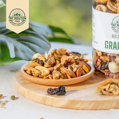 Granola sấy mật ong không đường Tây Nguyên Food 300g-500g Giá ưu đãi 178.800 VND 6