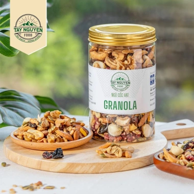 Granola sấy mật ong không đường Tây Nguyên Food 300g-500g Giá ưu đãi 178.800 VND 10