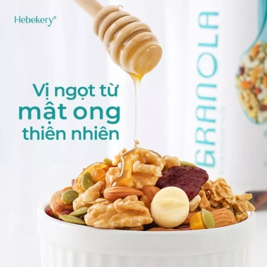 Granola Siêu Hạt 3 Vị Truyền Thống, Choco, Matcha – Hebekery Phurba, Ngũ Cốc Ăn Vặt, 209.000₫