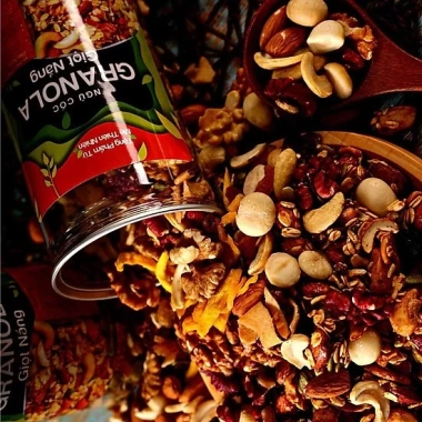 Granola Siêu Hạt 500g Ăn Kiêng, Không Đường – Eat Clean, Thích Hợp Gym – 70.000₫