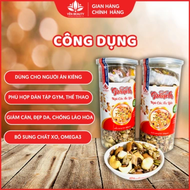 Granola Siêu Hạt Ăn Kiêng 10 Vị Yến Beauty 500g - Giảm Cân, Dinh Dưỡng Gym, Giá 178.500 VND 3