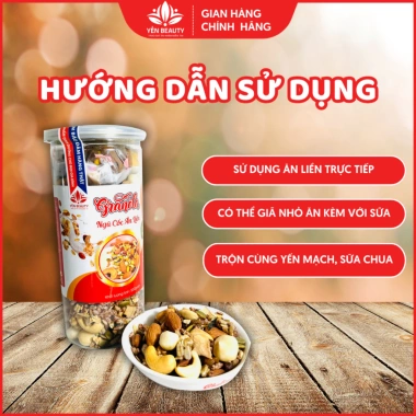 Granola Siêu Hạt Ăn Kiêng 10 Vị Yến Beauty 500g - Giảm Cân, Dinh Dưỡng Gym, Giá 178.500 VND 9