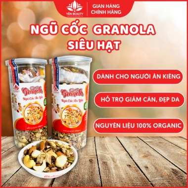 Granola Siêu Hạt Ăn Kiêng 10 Vị Yến Beauty 500g - Giảm Cân, Dinh Dưỡng Gym, Giá 178.500 VND 10