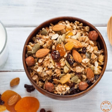 Granola Siêu Hạt Ăn Kiêng Meganuts – Hạt dinh dưỡng không đường, giảm cân, 250g, 40k