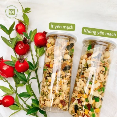 Granola Siêu Hạt ĐÔ 37 - Không Yến Mạch, 100% Tự Nhiên, Không Đường, Giảm Cân, Hũ 300‑500g 5