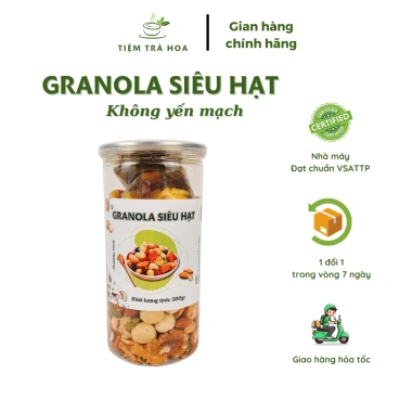 Granola Siêu Hạt Không Yến Mạch 500g - Giòn Thơm, Giàu Dinh Dưỡng, Giảm Cân