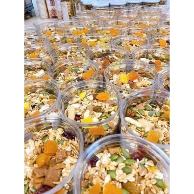 Granola siêu hạt ngũ cốc ăn kiêng giảm cân mix hạnh nhân hạt điều 500g 89.000đ 6 Granola siêu hạt ngũ cốc ăn kiêng giảm cân mix hạnh nhân hạt điều 500g 89.000đ 6
