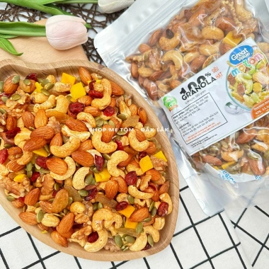 Granola Siêu Hạt Nướng Mật Ong - Ngũ Cốc Không Đường, Xuất Hóa Đơn Công Ty, Giá 80,000 VND (Giảm từ 97,600 VND) 4