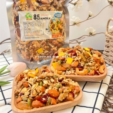 Granola Siêu Hạt Nướng Mật Ong - Ngũ Cốc Không Đường, Xuất Hóa Đơn Công Ty, Giá 80,000 VND (Giảm từ 97,600 VND) 7