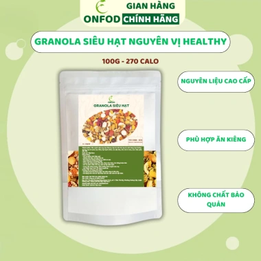 Granola siêu hạt ONFOD giảm cân tiểu đường ăn kiêng bà bầu gym 250g/500g 169k