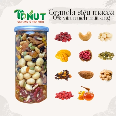 Granola siêu hạt TPNut 500g không yến mạch - Ăn kiêng, giảm cân, giá ưu đãi 159.000₫