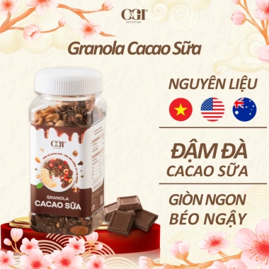 Granola Siêu Hạt Vị Cacao Sữa Đậm Đà - Ăn Vặt Lành Mạnh OGI Nutrition