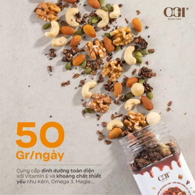 Granola Siêu Hạt Vị Cacao Sữa Đậm Đà - Ăn Vặt Lành Mạnh OGI Nutrition