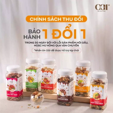 Granola Siêu Hạt Vị Cacao Sữa Đậm Đà - Ăn Vặt Lành Mạnh OGI Nutrition
