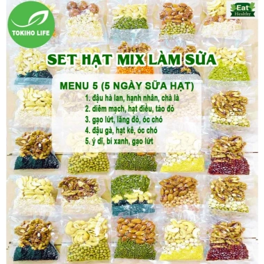 Granola Vip Hạt dinh dưỡng làm sữa, nấu cháo, ngũ cốc ăn dặm cho bé - Giá ưu đãi 139.000₫ 10 Granola Vip Hạt dinh dưỡng làm sữa, nấu cháo, ngũ cốc ăn dặm cho bé - Giá ưu đãi 139.000₫ 10