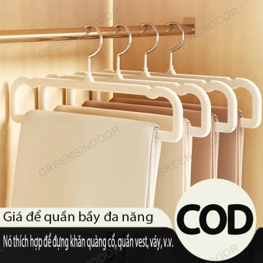 GREENSINDOOR 30 móc treo quần áo Velvet xoay 360° đa năng – Treo khăn thông minh, 74.500₫
