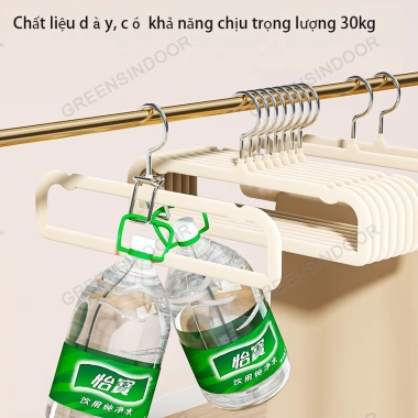 GREENSINDOOR 30 móc treo quần áo Velvet xoay 360° đa năng – Treo khăn thông minh, 74.500₫
