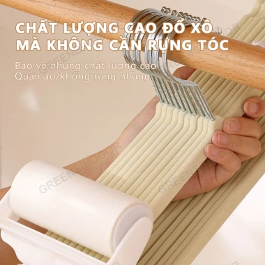 GREENSINDOOR 30 móc treo quần áo Velvet xoay 360° đa năng – Treo khăn thông minh, 74.500₫