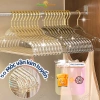 GREENSINDOOR Set 100 Móc Treo Quần Áo Acrylic Kim Tuyến Chống Trượt Xoay 360 độ