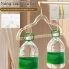 GREENSINDOOR Set 100 Móc Treo Quần Áo Acrylic Kim Tuyến Chống Trượt Xoay 360 độ 4