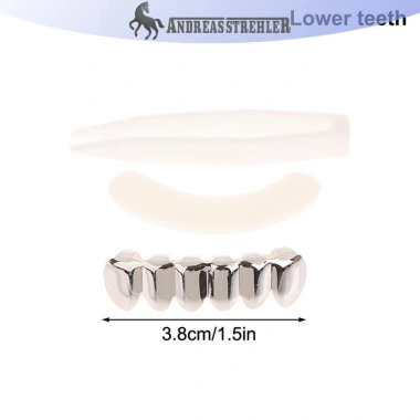Grillz Kim Loại Vàng Bạc Hip Hop Tháo Rời Trang Sức Nha Khoa Cosplay Giá 31.240₫