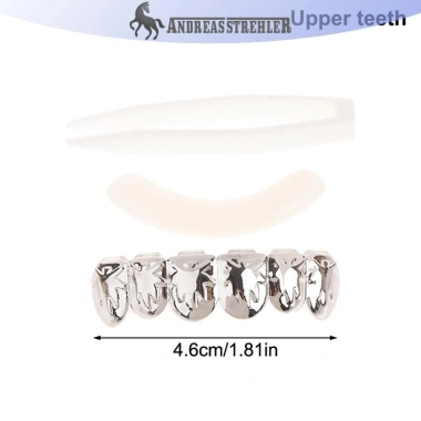 Grillz Kim Loại Vàng Bạc Hip Hop Tháo Rời Trang Sức Nha Khoa Cosplay Giá 31.240₫ 7 Grillz Kim Loại Vàng Bạc Hip Hop Tháo Rời Trang Sức Nha Khoa Cosplay Giá 31.240₫ 7