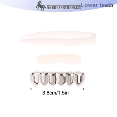 Grillz Kim Loại Vàng Bạc Hip Hop Tháo Rời Trang Sức Nha Khoa Cosplay Giá 31.240₫